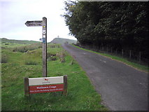 NY6766 : Footpath sign to Walltown Crags by PAUL FARMER