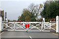 TL0997 : The level crossing at Wansford station by Andy F