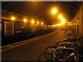 Late night train about to depart at Windsor and Eton Riverside