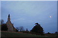 Weethley church at dusk