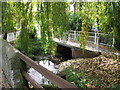 New footbridge over brook, Manor Road