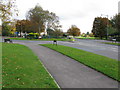 Roundabout at the eastern end of Akers Way