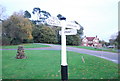 Signpost at Bells Yew Green