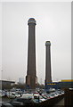 Old power station chimneys at Ikea