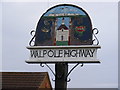 TF5113 : Walpole Highway Village Sign by Geographer