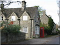 Telephone box outside former post office