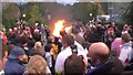 Ottery St Mary : Mill Street & Flaming Tar Barrel