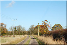 SP3662 : Farm track south of the A425 road by Andy F