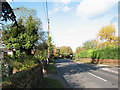 View north along the B1077 (Church Road)