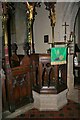 Pulpit in the church