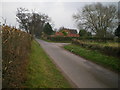 Grindle Cottage, and lane junction