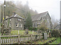 Stone buildings at Lake Vyrnwy