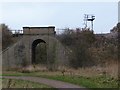 Railway bridge and signal