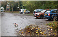 The carpark at Newbold Comyn Park