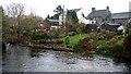 NY4724 : Back gardens adjacent to River Eamont by Roger Smith