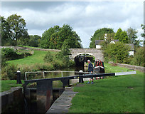SJ9453 : Hazelhurst Locks, east of Endon, Staffordshire by Roger  D Kidd