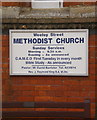 Weeley Street Methodist Church, Sign