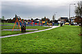 A deserted play area on Golbourne Road