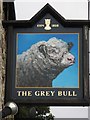 NY9939 : Sign for The Grey Bull by Mike Quinn