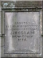 NY9939 : Plaque on the memorial drinking water fountain, 1877 by Mike Quinn