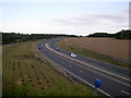 A14 from overbridge, Haughley