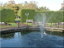 SK1616 : The fountain, Wychnor Park Country Club by Humphrey Bolton