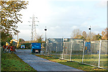 SP3065 : Maintenance compound beside Grand Union Canal by Andy F