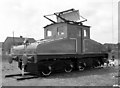 Plinthed electric locomotive, Rainhill