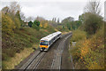 Train in cutting between Leamington and Warwick