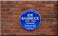 J3273 : Joe Bambrick plaque, Belfast by Albert Bridge