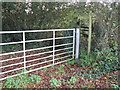 Bridleway and footpath leaving Burnthouse Lane at the same point