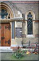 Chapel of the Convent of the Assumption, Kensington Square, London W8 - Notice board