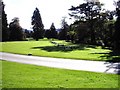 Picnic benches in grounds of Blair Castle