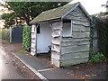 Timber bus shelter at Maplehurst