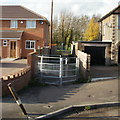 Entrance gate to Liswerry Pond, Newport