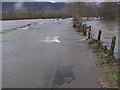 NY2523 : Footpath to Keswick from Portinscale - flooded by John Proctor