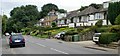 Caerleon Road approaching wooded area, Newport