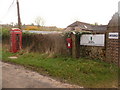 SY8583 : East Lulworth: postbox № BH20 88 and phone, Shaggs by Chris Downer