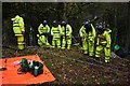 NR7574 : Cliff Rescue Practice near Ballyaurgan by Steve Partridge