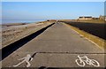 The Lancashire Coastal Way and cycle track in Cleveleys