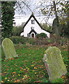 Thatched cottage opposite St Mary