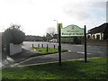 Borough boundary sign at the bottom of  Frogmore Lane