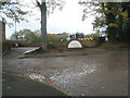 Looking across Renown Gardens towards Woodcroft Primary School