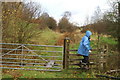 NY3400 : The stile at the start of the footpath at Sunny Brow by David Long