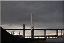TQ5776 : The QE II Bridge - North Pier by N Chadwick