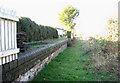 The former railway station in Pulham Market - station platform