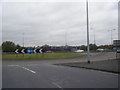 SJ3861 : Wrexham Road roundabout A483 by Colin Pyle