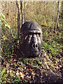 Carving of gorilla in  Linford Wood