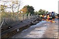 Works at railway aqueduct, Grand Union Canal, Myton (2)