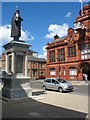 Palmer Statue overlooking Jarrow Town Hall